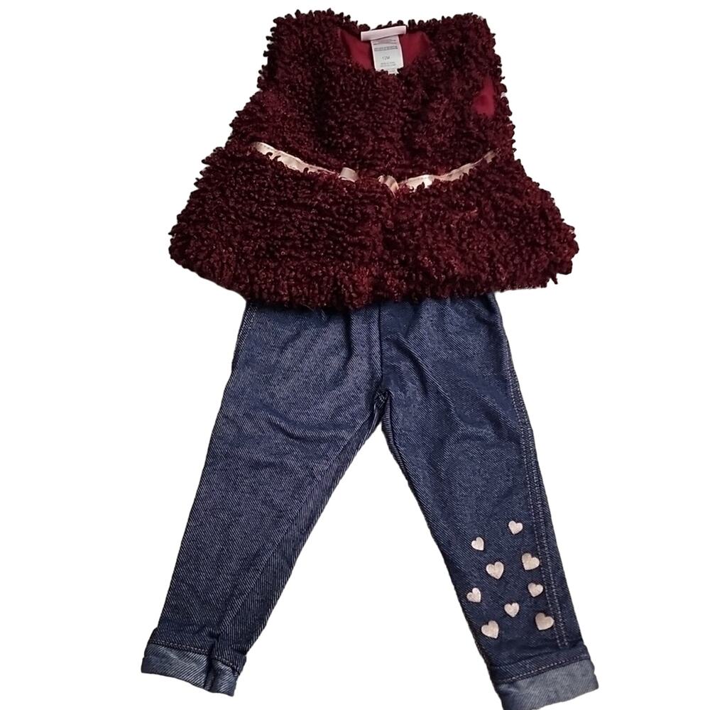 Little Lass Fuzzy Vest with Pants
